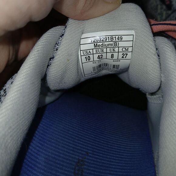 Brooks Adrenaline GTS 21 Running Shoes Women's Size 10 White Blue Pink Comfort - Picture 6 of 16